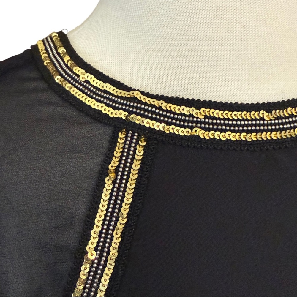 Bcbgeneration Sz 6 Black Backless Mini Dress With… - image 8